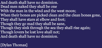 And death shall have no dominion